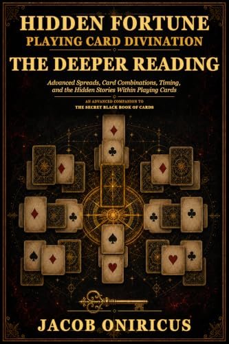 Official cover: Hidden Fortune: Playing Card Divination — The Deeper Reading by Jacob Oniricus