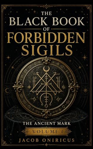 Official cover of The Black Book of Forbidden Sigils by Jacob Oniricus